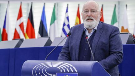 Frans Timmermans, premier vice-président de la Commission européenne, le 24 novembre 2021. (JULIEN WARNAND / POOL)