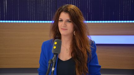 Marlène Schiappa, secrétaire d'État auprès du Premier ministre, chargée de l'Égalité entre les femmes et les hommes. (RADIO FRANCE / JEAN-CHRISTOPHE BOURDILLAT)