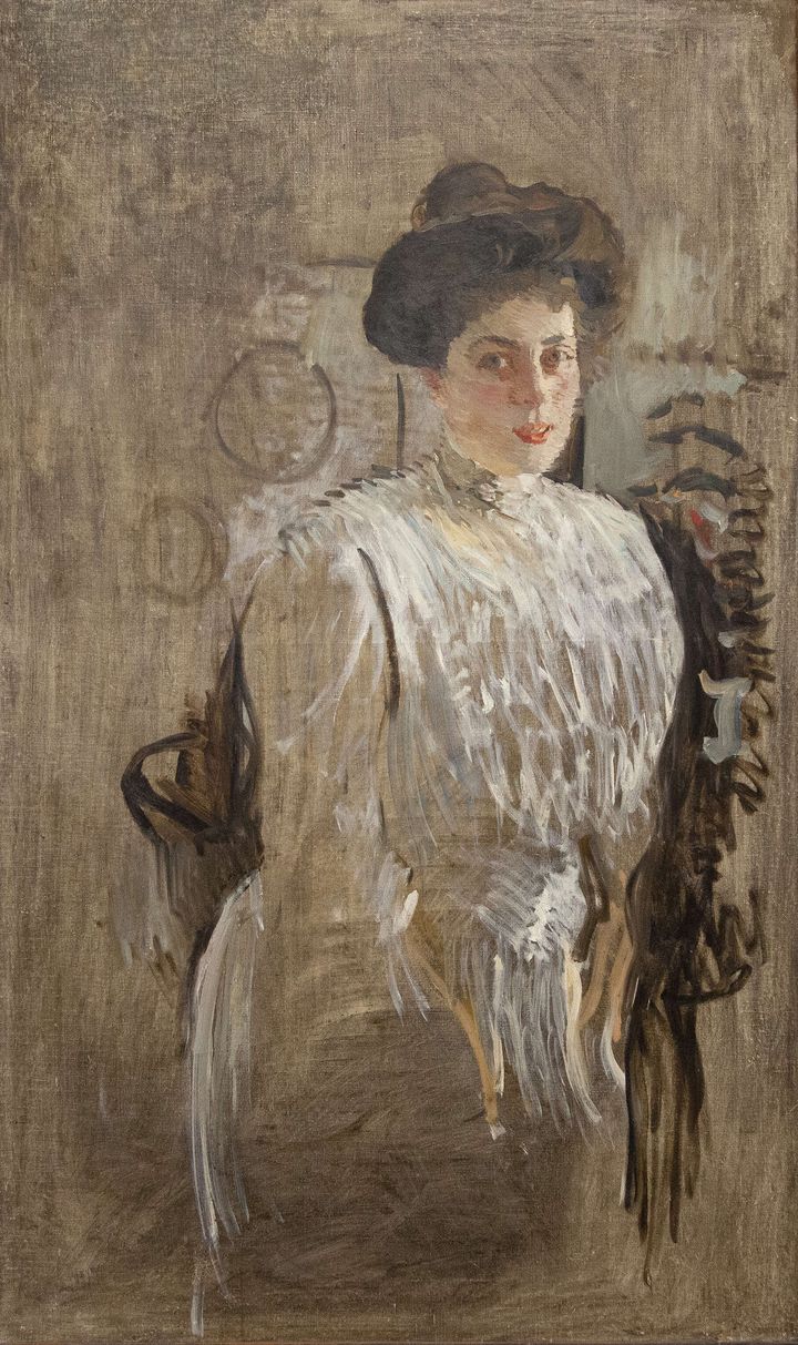 Portrait de Margarita Morozova du peintre Serov (Courtesy Dnipropetrovsk State Art Museum)