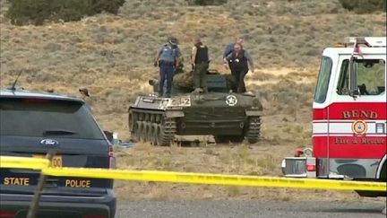 Une explosion est survenue &agrave; l'int&eacute;rieur d'un tank &agrave; Bend (Oregon, Etats-Unis), le 27 octobre 2015. (REUTERS)