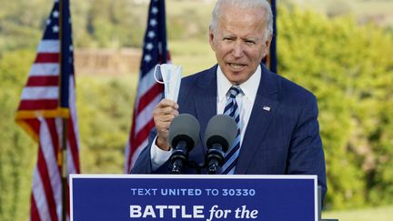 La Pennsylvanie sera particulièrement surveillée dans cette élection. Joe Biden y a fait camapgne, ici à Gettysburg, où il a également insisté sur l'importance du port du masque en pleine pandémie. (KEVIN LAMARQUE / REUTERS)