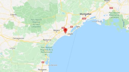 La victime avait rejoint à l'été 2019, à Agde (Hérault), un homme de 22 ans rencontré sur les réseaux sociaux. (GOOGLE MAPS / FRANCETV INFO)