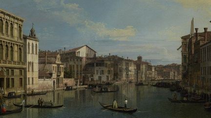 "Le grand canal de Venise du Palazzo Flangini au Campo San Marcuola" de Canaletto. Toile acquise part le Getty Museum le 9 mai 2013
 (J. PAUL GETTY MUSEUM / AFP)