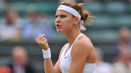 Lucie Safarov en demi-finale de Wimbledon (GLYN KIRK / AFP)