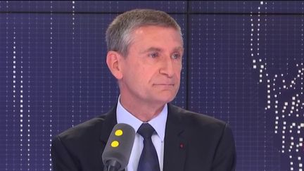 Frédéric Péchenard, vice-président de la région Île-de-France et ancien directeur de la police nationale, était l'invité de franceinfo lundi 15 juillet.&nbsp; (FRANCEINFO / RADIOFRANCE)