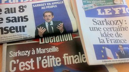 La presse revient sur le discours de Nicolas Sarkozy, le 20 février 2012. (CR)