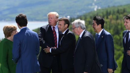 Les membres du G7 lors de l'édition 2018 au Canada. (SAUL LOEB / AFP)