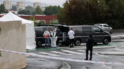 Trois personnes ont été tuées par balles dans le 11e arrondissement de Marseille, vers 5 heures du matin le 21 mai 2023. (VALERIE VREL / MAXPPP)