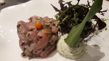 Un tartare de veau cuisiné en Picardie. (ANNICK BONHOMME / FRANCE-BLEU PICARDIE)