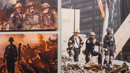 "Hope at Ground Zero", exposition des photos de Andrea Booher au Musée du 11-septembre à New York.
 (Thomas URBAIN / AFP)