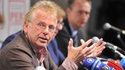 L'eurod&eacute;put&eacute; &eacute;cologiste Daniel Conh-Bendit, ici le 1er octobre 2012 &agrave; Bruxelles, a cosnomm&eacute; son divorce avec EELV, parti politique dont il est l'un des fondateurs. (GEORGES GOBET / AFP)