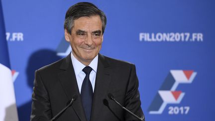 François Fillon, 27 novembre 2016 à Paris, après sa victoire à la primaire de la droite. (ERIC FEFERBERG / AFP)