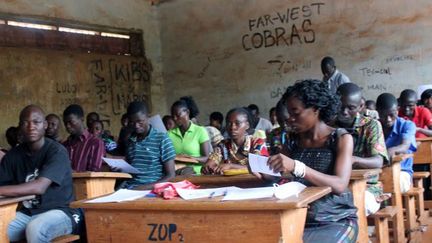 Des élèves dans un lycée de Bangui (PACOME PABANDJI / AFP)