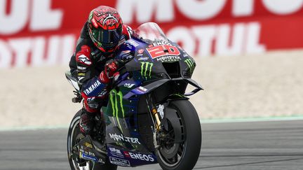 Le pilote français Fabio Quartararo lors des qualifications du Grand Prix des Pays-Bas, le 25 juin 2022. (VINCENT JANNINK / ANP)