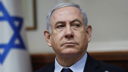 Le Premier ministre israélien Benyamin Nétanyahou, le 9 février 2020 à Jérusalem. (RONEN ZVULUN / AFP)