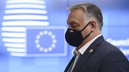 Le Premier ministre hongrois, Viktor Orban, à Bruxelles (Belgique) le 16 octobre 2020. (JOHANNA GERON / AFP)