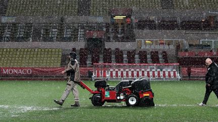 Intempéries à Monaco, le match contre Montpellier est reporté (JEAN CHRISTOPHE MAGNENET / AFP)