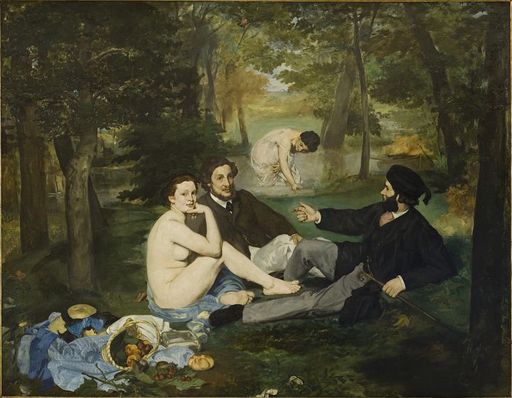 Le Déjeuner sur l'herbe, 1863, Édouard Manet (Paris, 1832 - Paris 1883) - Huile sur toile 208 x 264 cm Paris, musée d'Orsay
 (Musée d&#039;Orsay, Dist. RMN-Grand Palais / Patrice Schmidt)