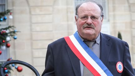 Michel Fournier, maire des Voivres (Vosges), en janvier 2019. (LUDOVIC MARIN / AFP)