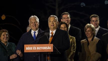 Le Premier ministre hongrois Viktor Orban, à Budapest (Hongrie), le 3 avril 2022.&nbsp; (ARPAD KURUCZ / ANADOLU AGENCY / AFP)