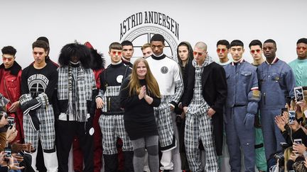 Astrid Andersen pap masculin automne-hiver 2016-17, à Londres (janvier 16)
 (PIXELFORMULA / SIPA/SIPA)