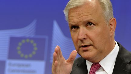 Olli Rehn, le 5 juin 2013 &agrave; Bruxelles (Belgique).&nbsp; (GEORGES GOBET / AFP)