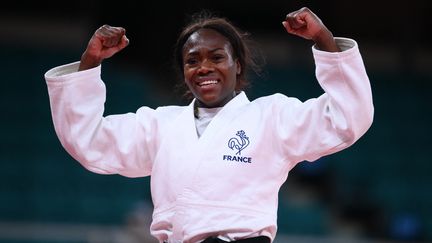 Clarisse Agbégnénou lors de Jeux olympiques de Tokyo, le 27 juillet 2021. (FRANCK FIFE / AFP)