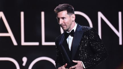 Lionel Messi a remporté le Ballon d'or 2021. (FRANCK FIFE / AFP)