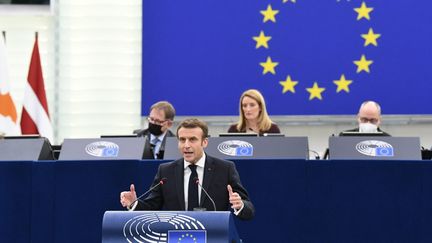 Le discours d'Emmanuel Macron devant le Parlement européen