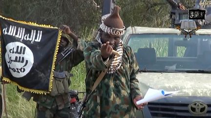 Une vid&eacute;o de la secte islamiste nig&eacute;riane&nbsp;Boko Haram, transmise &agrave; l'AFP le 2 octobre 2014.&nbsp; ( BOKO HARAM / AFP)