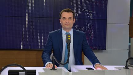 Florian Philippot, président du mouvement Les Patriotes. (JEAN-CHRISTOPHE BOURDILLAT / RADIO FRANCE)