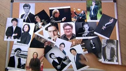 Le tableau des candidats
 (France3/culturebox)