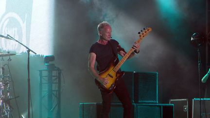 Sting during a concert in Ajaccio for the Aiò festival on Thursday August 1, 2024. (FRANCE 3 CORSE)