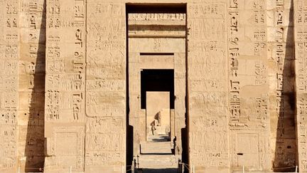 Le temple de Ramsès III à Médinet Habou, près de l'ancienne cité de Thèbes, sur la rive ouest du Nil (10/2/2012)
 (Antoine Lorgnier / Only World / Only France / AFP)