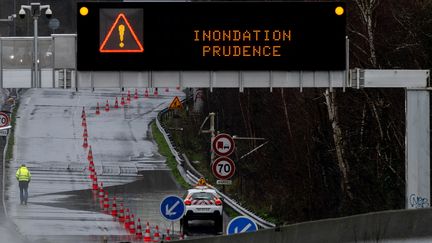 Des inondations à Nantes (Loire-Atlantique), le 2 janvier 2024. (ESTELLE RUIZ / HANS LUCAS / AFP)