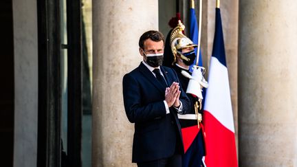 Le Rassemblement national pourrait remporter la région Paca lors des élections du 20 et 27 juin. Emmanuel Macron prépare la riposte. (XOSE BOUZAS / HANS LUCAS)