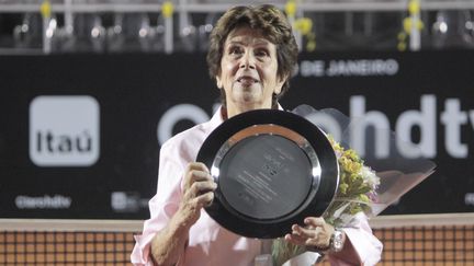 La joueuse de tennis&nbsp;Maria Esther Bueno à Rio de Janeiro, au Brésil, le 19 février 2014. (NESTOR J. BEREMBLUM / BRAZIL PHOTO PRESS)