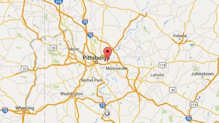 La fusillade a eu lieu à&nbsp;Wilkinsburg, dans la banlieue de Pittsburg (Pennsylvanie), dans la nuit du mercredi 9 au jeudi 10 mars 2016. (GOOGLE MAPS)