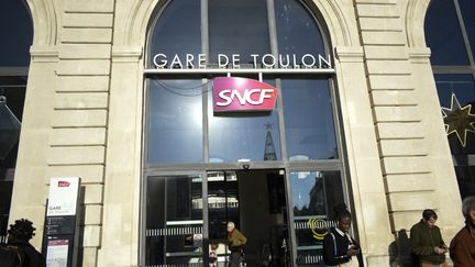 La gare de Toulon (Var) où le suspect a été interpellé dans la soirée du 12 novembre 2024. (MAGALI COHEN / HANS LUCAS / AFP)