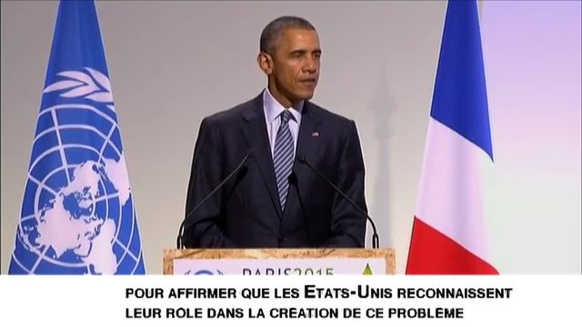 Obama : "Les Etats-Unis reconnaissent leur rôle"