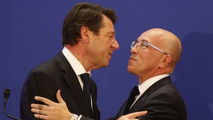 Christian Estrosi et Eric Ciotti. (VALERY HACHE / AFP)