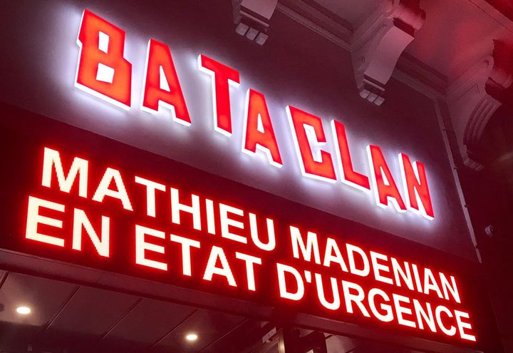 Lors du passage de Mathieu Madénian au Bataclan, le 21 octobre 2017. (MATHIEU MADENIAN)