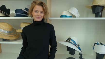 Priscilla Royer, directrice artistique de Maison Michel, en novembre 2018 à Paris 
 (Corinne Jeammet)