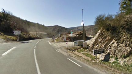 Le col de Jalcreste, dans les C&eacute;vennes, par o&ugrave; est pass&eacute; le rallye de Loz&egrave;re, dimanche 28 avril 2013.&nbsp; (GOOGLE MAPS / FRANCETV INFO )