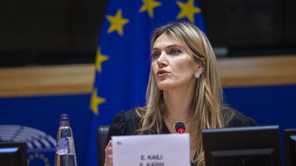 L'eurodéputée socialiste Eva Kaili lors d'une session du Parlement européen à Strasbourg le 7 décembre 2022. (EUROPEAN PARLIAMENT / ANADOLU AGENCY / AFP)