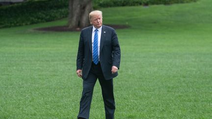 Le président américain Donald Trump, le 24 juillet 2018, à à Kansas City dans le&nbsp;Missouri. (NICHOLAS KAMM / AFP)