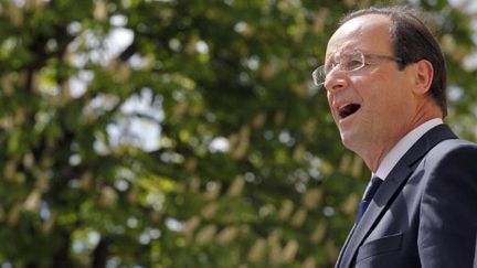 François Hollande à Nevers, le 1er mai (PATRICK KOVARIK / AFP)