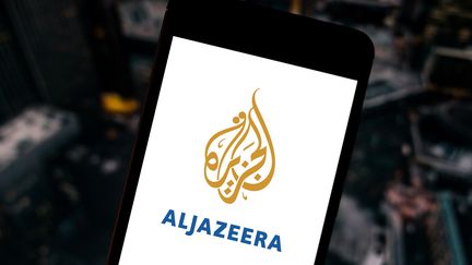 Le logo de la chaine Al-Jazeera. Photo d'illustration. (SOPA IMAGES / LIGHTROCKET / GETTY IMAGES)