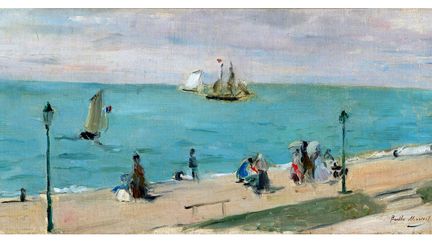 Berthe Morisot, "La plage des Petites-Dalles", vers 1873, Richmond, Virginia Museum of Fine Arts, Collection of Mr and Mrs Paul Mellon
 (Virginia Museum of Fine Arts / Katherine Wetzel)