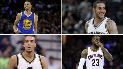 Stephen Curry, LaMarcus Aldridge, Rudy Gobert et LeBron James, des joueurs à suivre durant cette nouvelle saison NBA